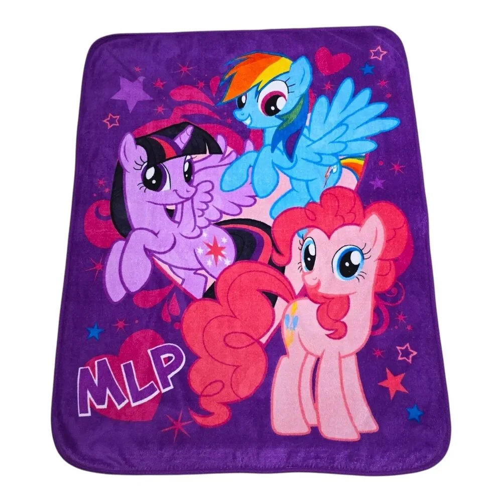 My Little Pony MLP Best Friends Micro Raschel Super Plush Blanket 55